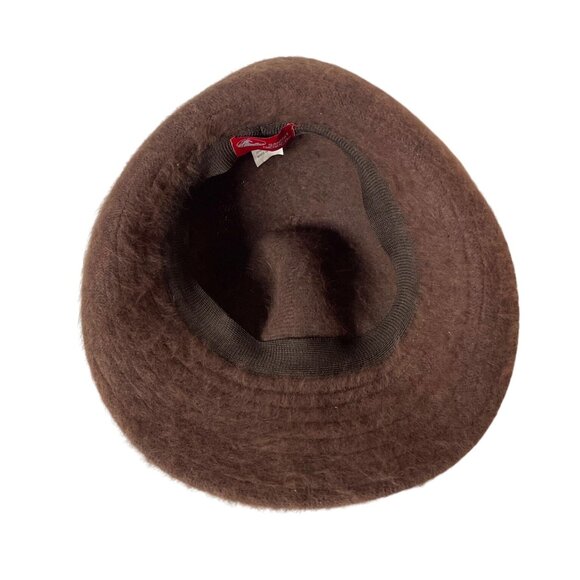 San Diego Hat Co Brown Fuzzy Angora Blend Bucket Hat Women Winter Wardrobe - Picture 7 of 9